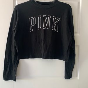 PINK Victoria’s Secret Cropped Long Sleeve T-Shirt